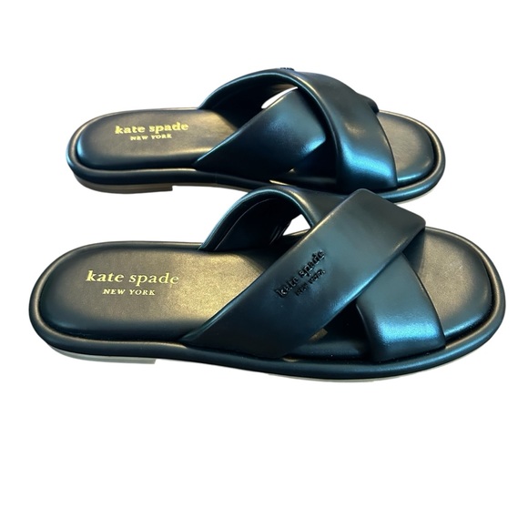 kate spade Shoes - Kate Spade Rio Slide Sandal Black Size 8